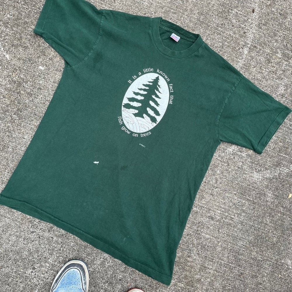 vintage forest shirt XL